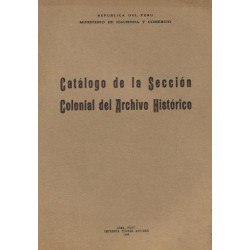 Catálogo de la Sección Colonial del Archivo Histórico