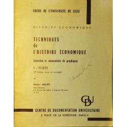 Techniques de l’histoire économique. Exécution et commentaire de graphiques