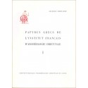Papyrus grecs de l'Institut Français d'Archéologie Orientale